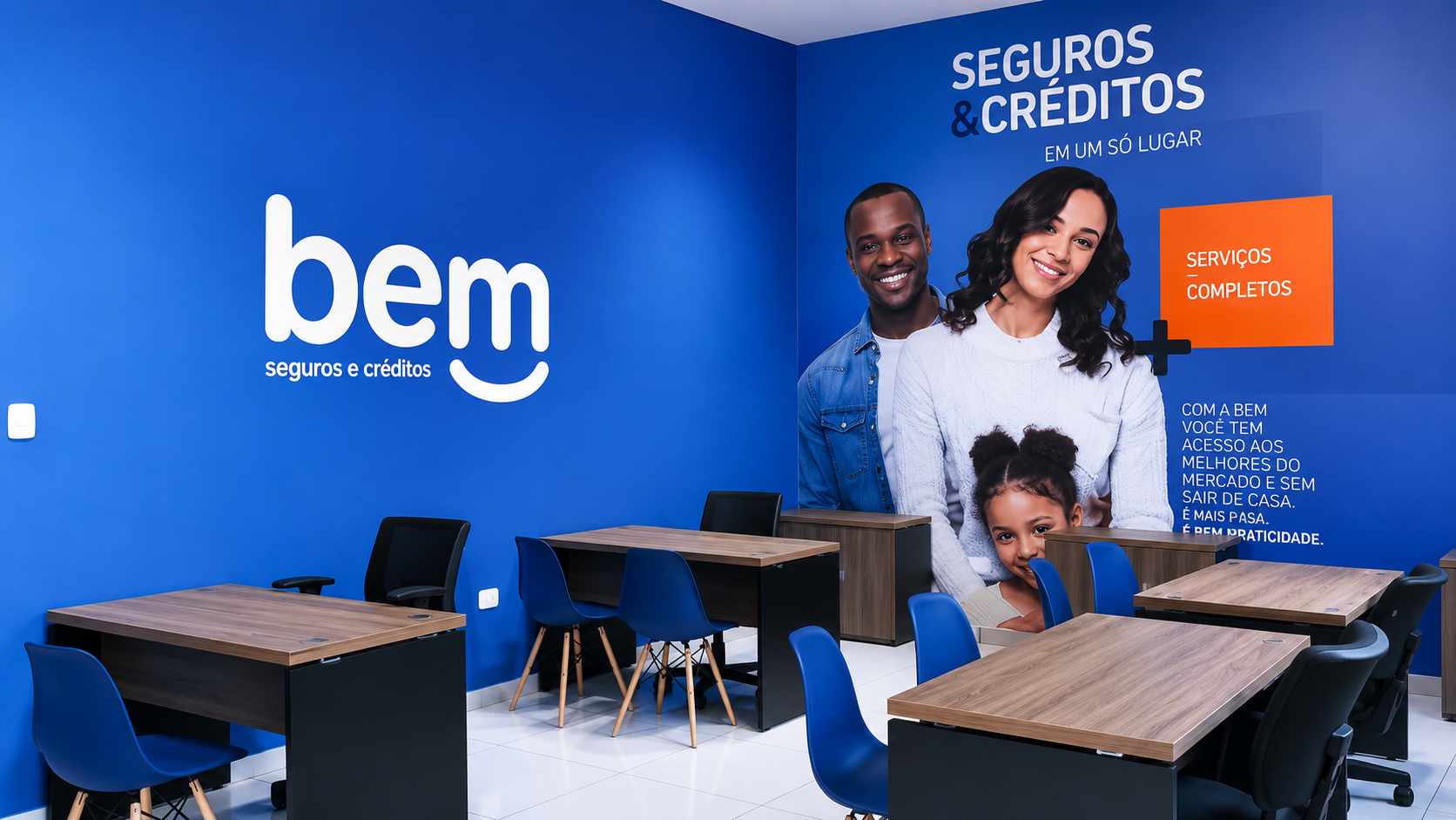 Interior de uma unidade da franquia BEM